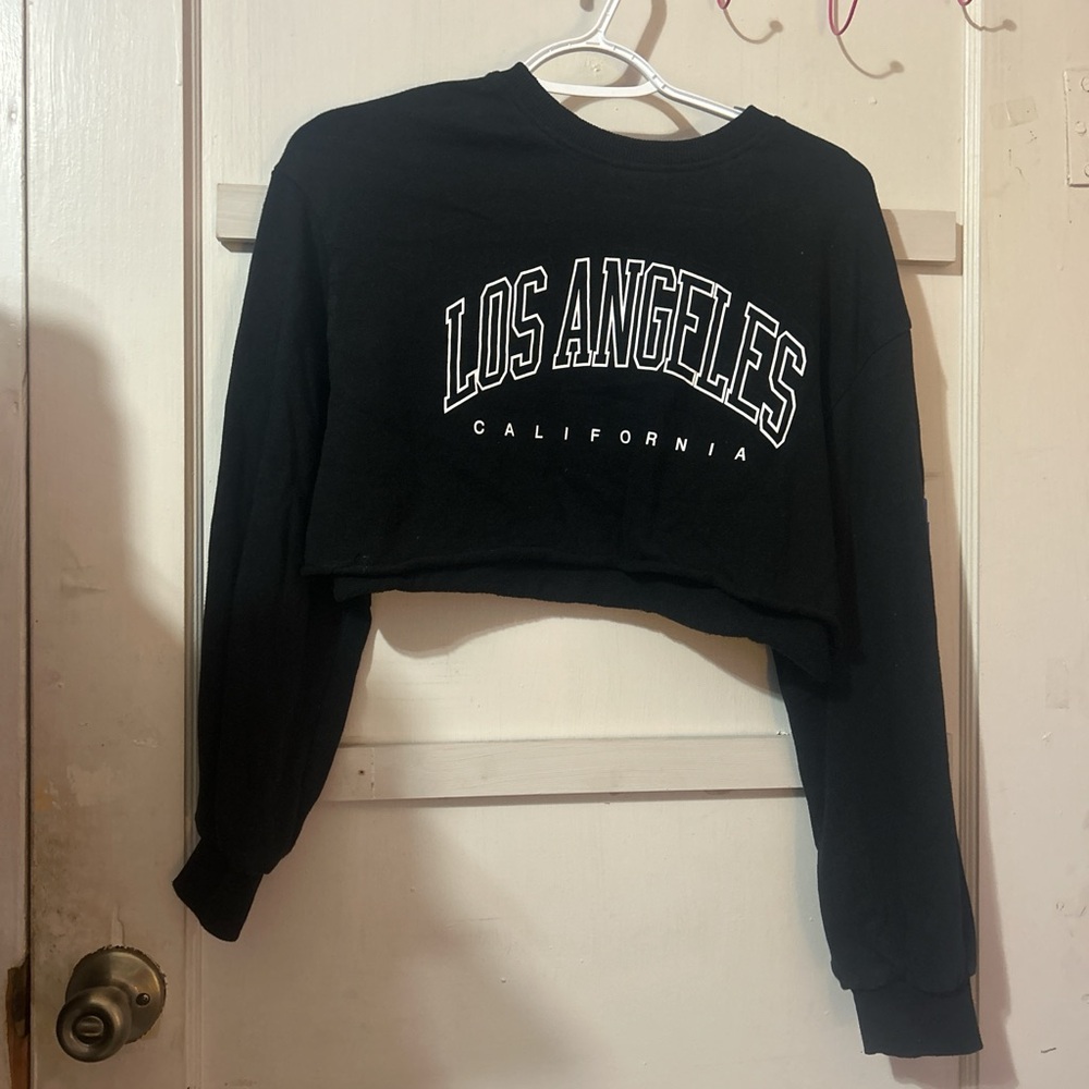cropped sweatshirt